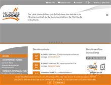 Tablet Screenshot of leparcdelevenement.com